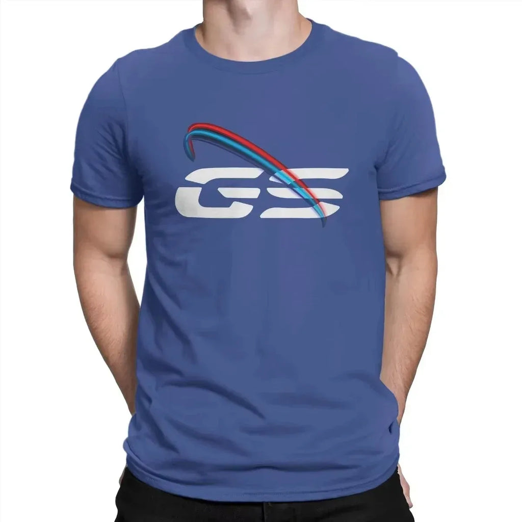 2026 SUMMER GS LIGHT Men's 2D T Shirt GS Grunge Motorcycle BRUSHES O Neck Short Sleeve 100_ Cotton Top Men Tees Clothing