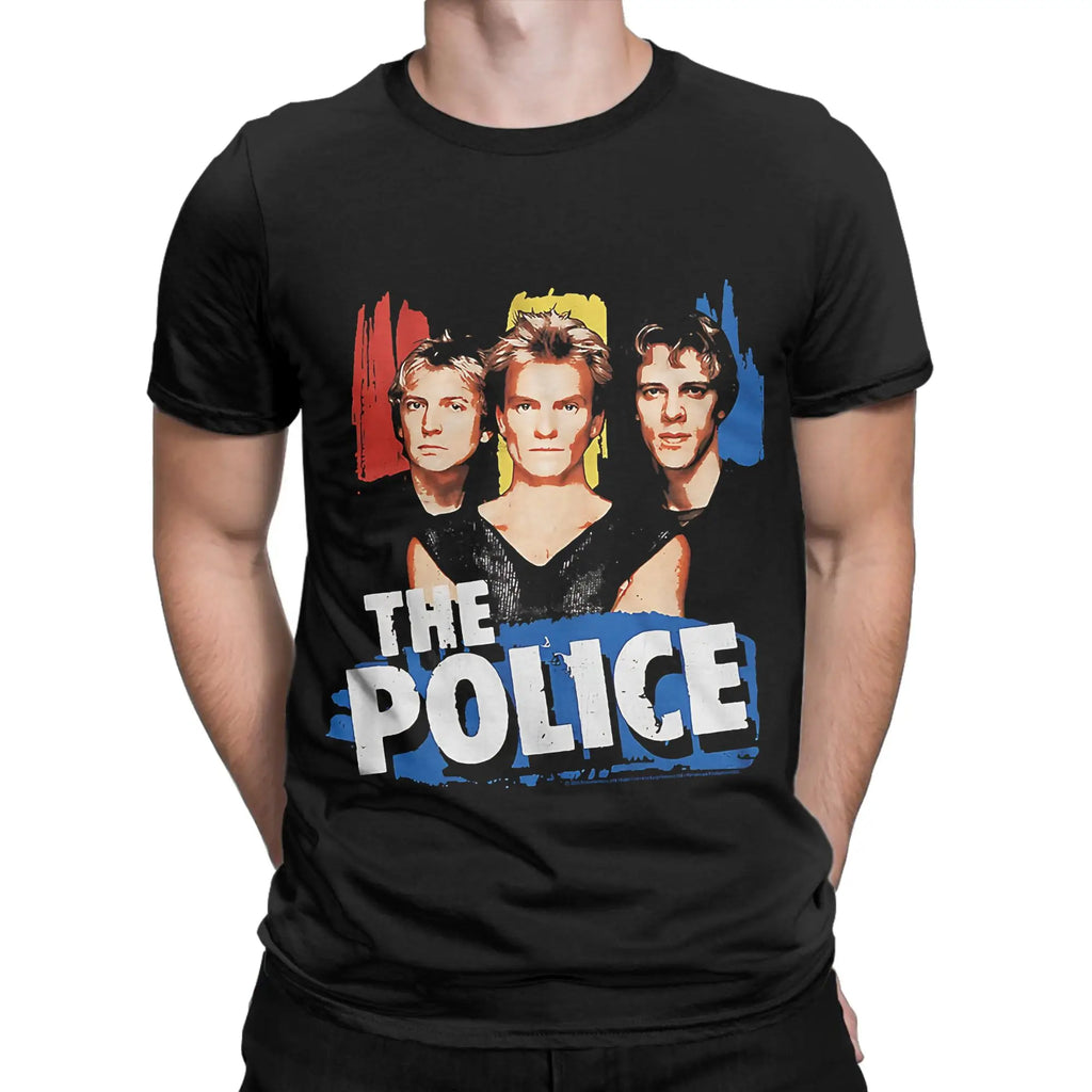 The Police rock band Tee Shirt for Men Women Graphic T Shirts  Cotton Clothing