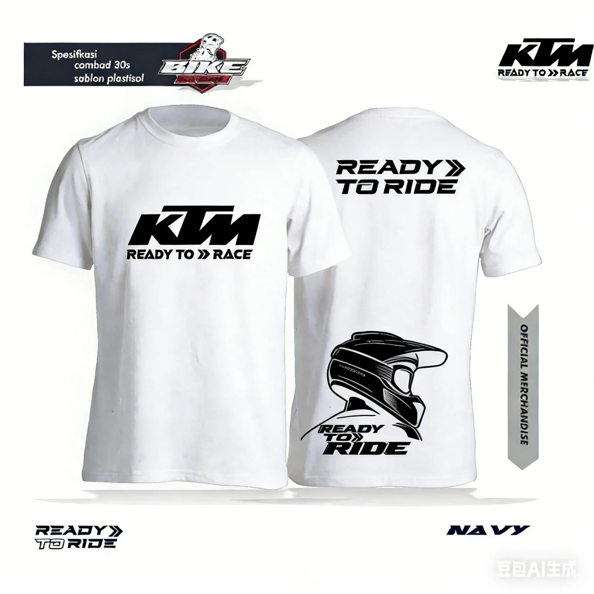 2026 New Unisex KTM Racing Team T-Shirt Premium Cotton Off-Road Moto Racing Print Casual Short Sleeve Tops