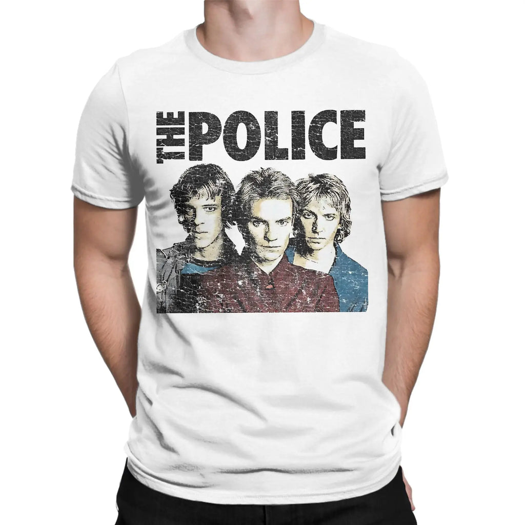 The Police rock band Tee Shirt for Men Women Graphic T Shirts  Cotton Clothing