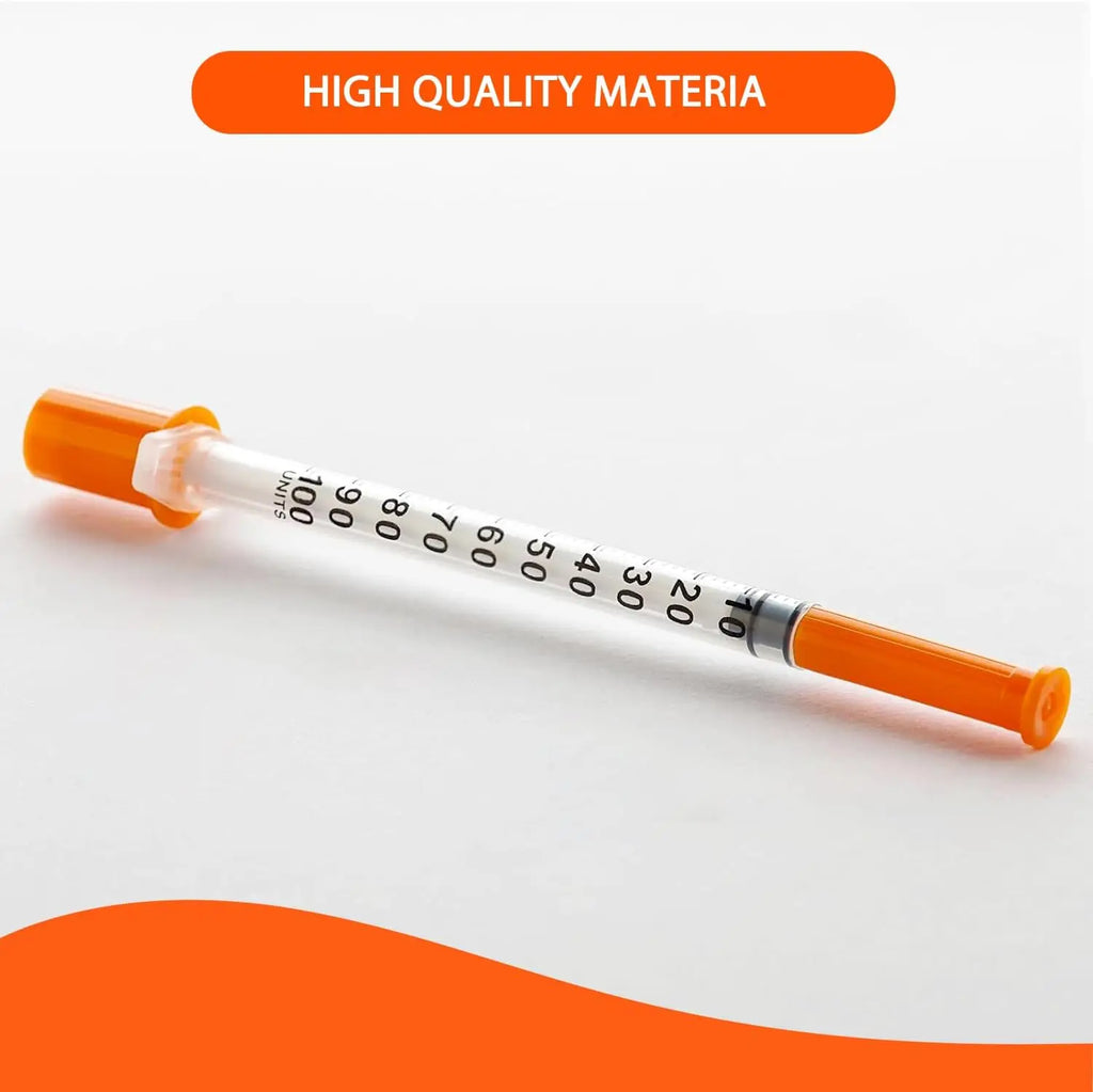 100/50 Pack 0.5/1ml Syringes with Needles Individually Packaged for Laboratory And Pet Supplies