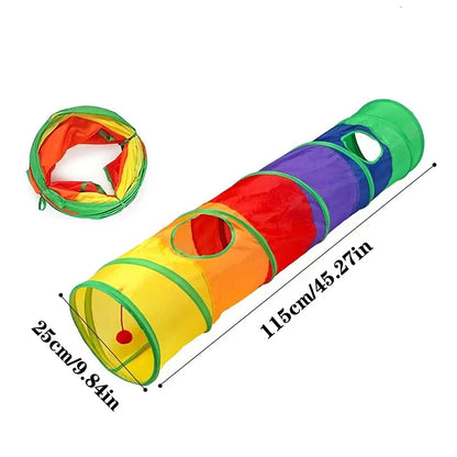 Cat Tunnel Tube Foldable Cat Toys Kitty Training Interactive Fun Toy Tunnel Bored for Puppy Kitten Pet Supplies Cat Accessories