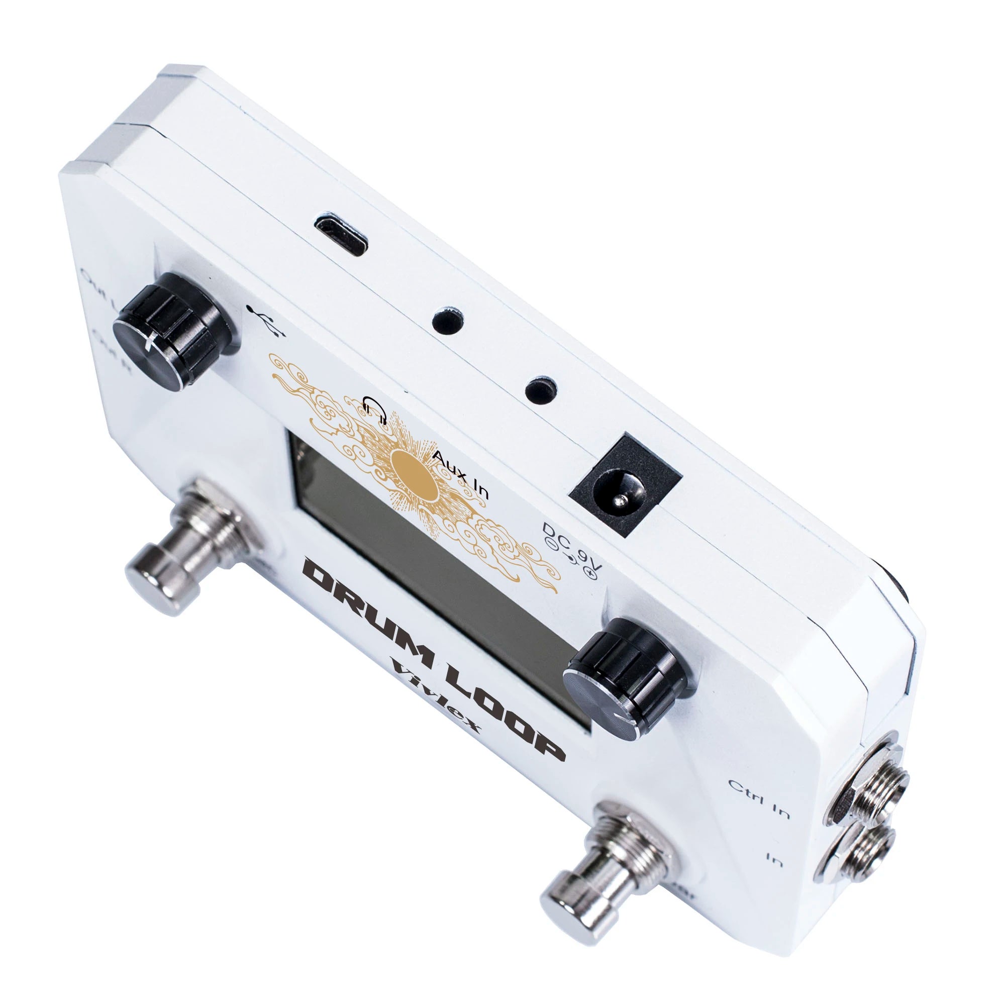 VIVLEX Guitar Pedals Beat Loop Drum Beat Looper Foot Switch Dual Machine 40 Types Drums Rhythm 50mins Looping Time One-Man Band