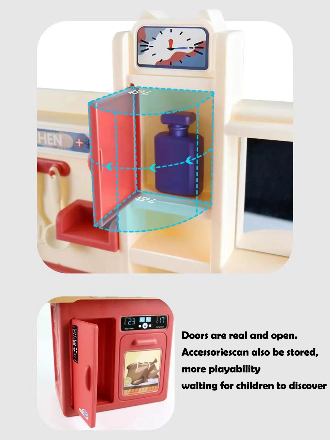 Children Play House Toy Simulation Kitchen Table with Sound Kids Role Play Kitchen Utensils for Girl Cooking Educational Toy Set
