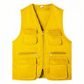2025 New Outdoor Male Casual Summer Big Size Cotton Sleeveless Work Vest Men Multi Pocket Photograph Waistcoat