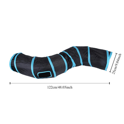 Cat Tunnel Tube Foldable Cat Toys Kitty Training Interactive Fun Toy Tunnel Bored for Puppy Kitten Pet Supplies Cat Accessories